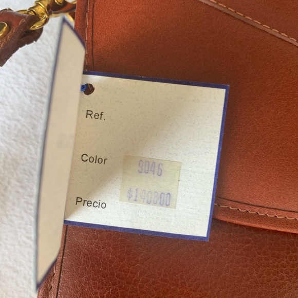 Vtg Ted Lapidus Leather File Attaché Bag Computer Laptop Briefcase Red NWT - Picture 7 of 16